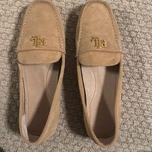 Ralph Lauren driving loafers - size 9 - tan suede